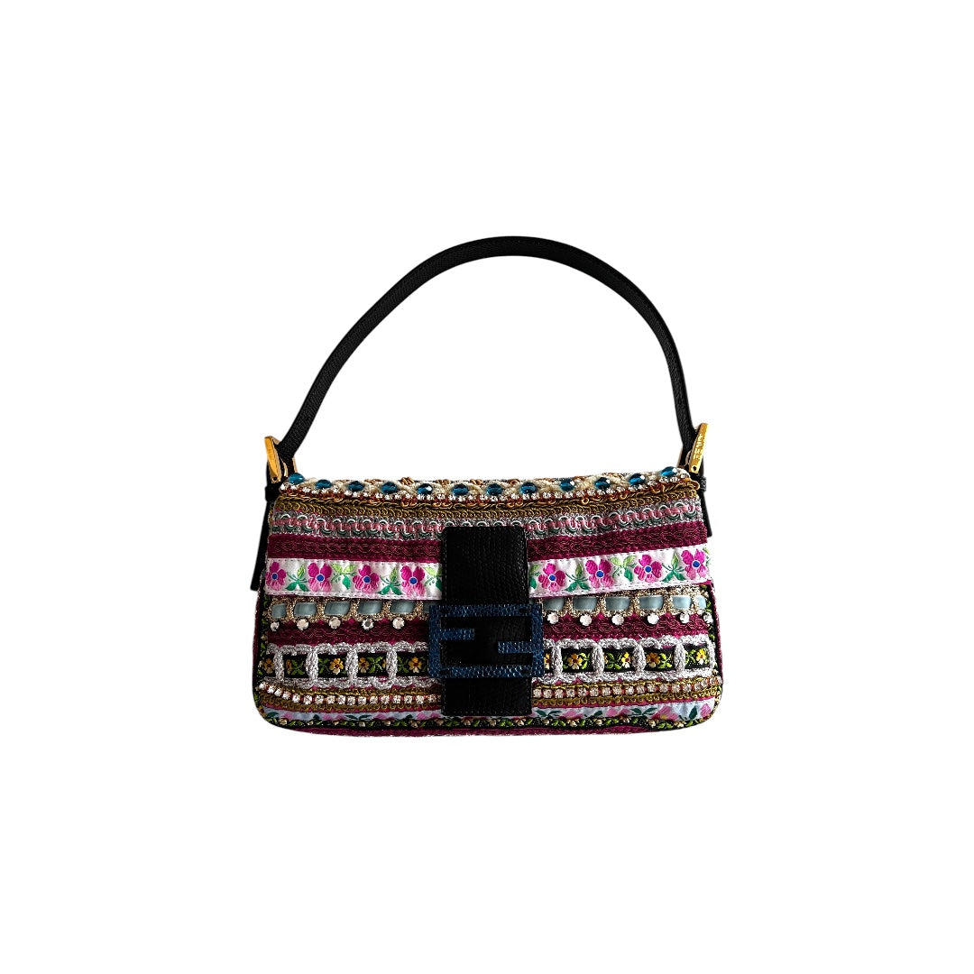 Vintage Fendi Passementerie Baguette Handbag - Luxury Designer Shoulder Bag for Women | Perfect for Parties, Date Nights & Special Occasions