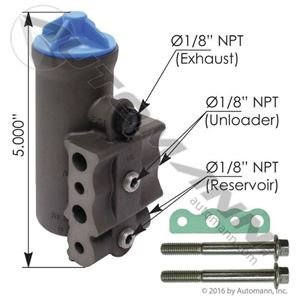 Wabco Air Governor 1200PL - Heavy Duty Truck Air Brake System Regulator for Commercial Vehicles | Ideal for Semi Trucks, Trailers & Fleet Maintenance