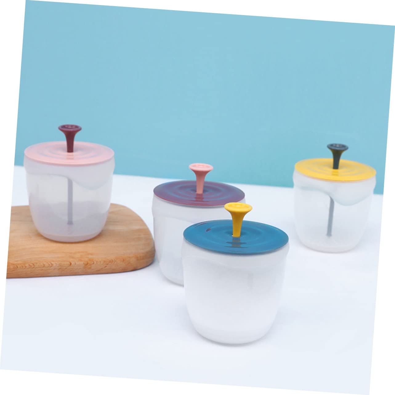 CANIGHT Facial Bubbler Set - 4pc Travel Portable Foaming Cup for Face Wash | PP Material Bubble Maker Bottle | Perfect for Skincare Routine, Travel & Spa Use