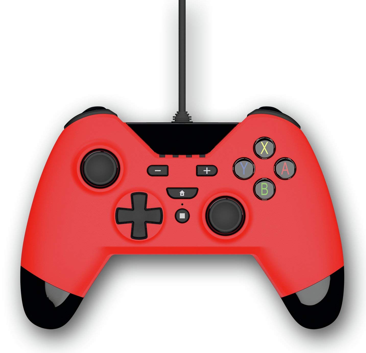 Gioteck WX4 Wired Gaming Controller for Nintendo Switch, PS3 & PC - Red | Ergonomic Design for Comfortable Play | Perfect for Fighting Games, Racing & Multiplayer Sessions