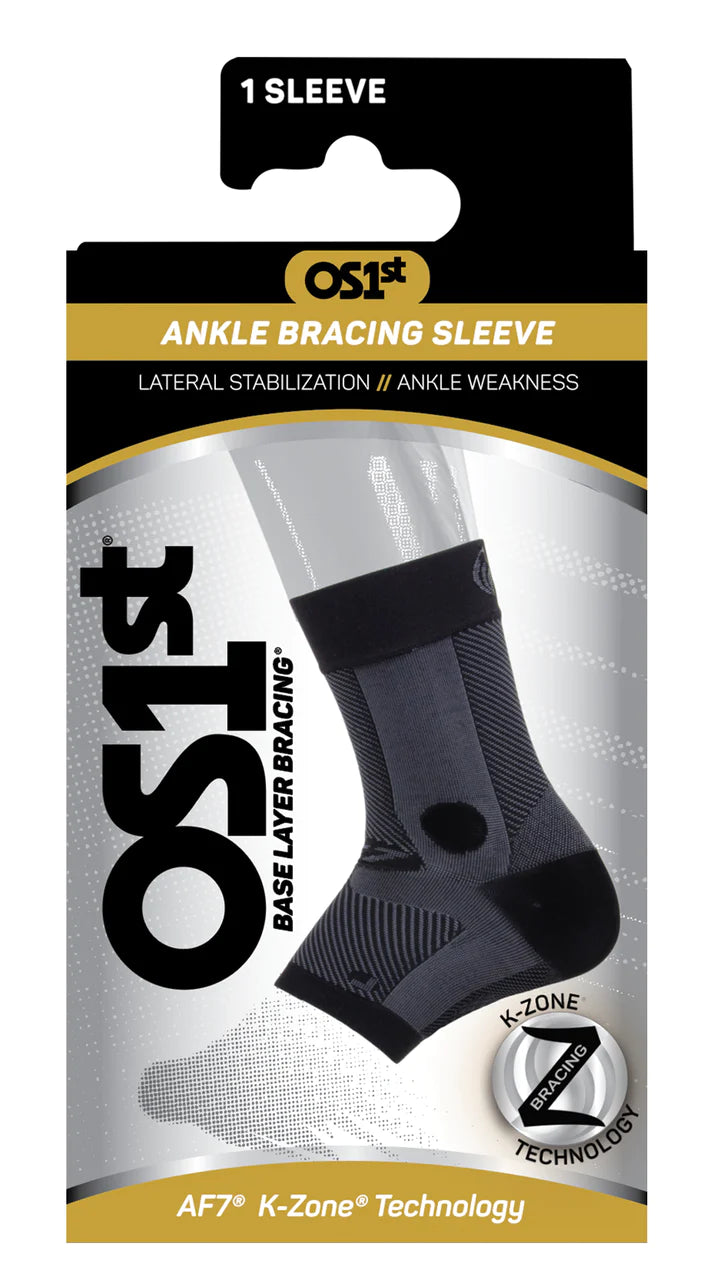 AF7 Ankle Support Brace Sleeve for Running, Basketball & Injury Recovery - Breathable Compression Wrap for Sprains & Stability