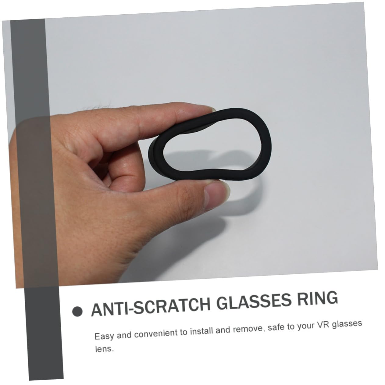 ULDIGI VR 2 Lens Silicone Ring Accessory - Easy to Install Black VR Lens Protector for Oculus Quest 2, Meta Quest Pro - Anti-Scratch & Dust Protection for Virtual Reality Gaming & Movie Watching