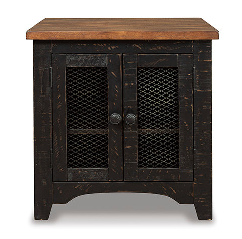 Valebeck Modern End Table T468 - Small Side Table with Storage Shelf for Living Room, Bedroom & Office - Compact Accent Table for Home Decor