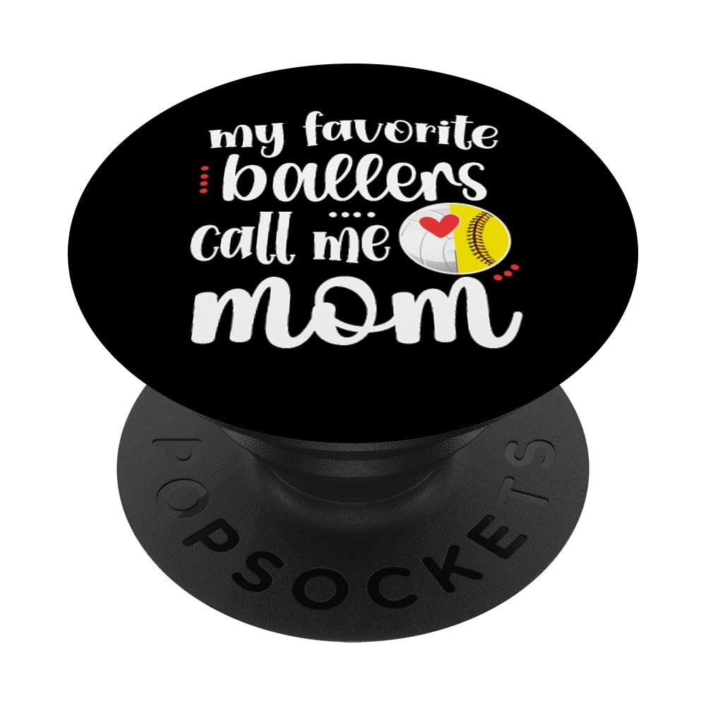 Softball & Volleyball Mom PopSockets Grip - Custom Phone Stand & Holder for Sports Fans | Perfect for Games, Practice & Team Spirit