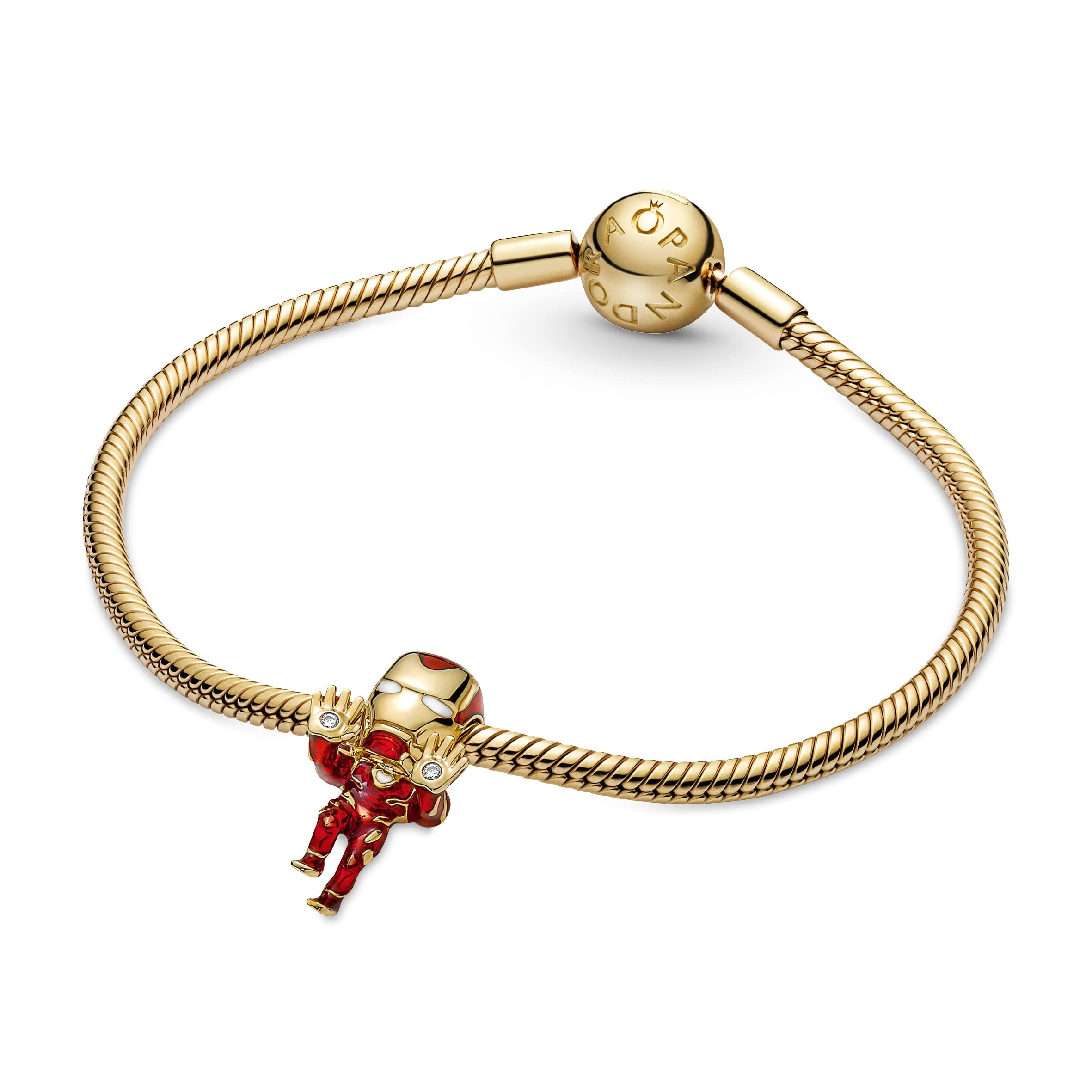 Pandora Marvel The Avengers Iron Man Charm - Red One Size | Collectible Jewelry for Superhero Fans & Gift Ideas