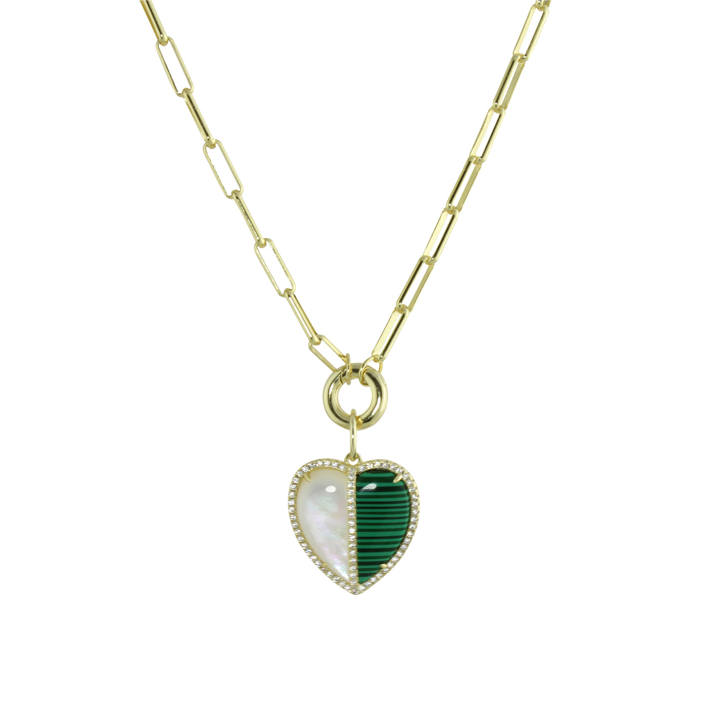 Exquisite Half Pearl Heart Long Necklace for Women - Elegant Layering Jewelry for Weddings, Parties & Special Occasions