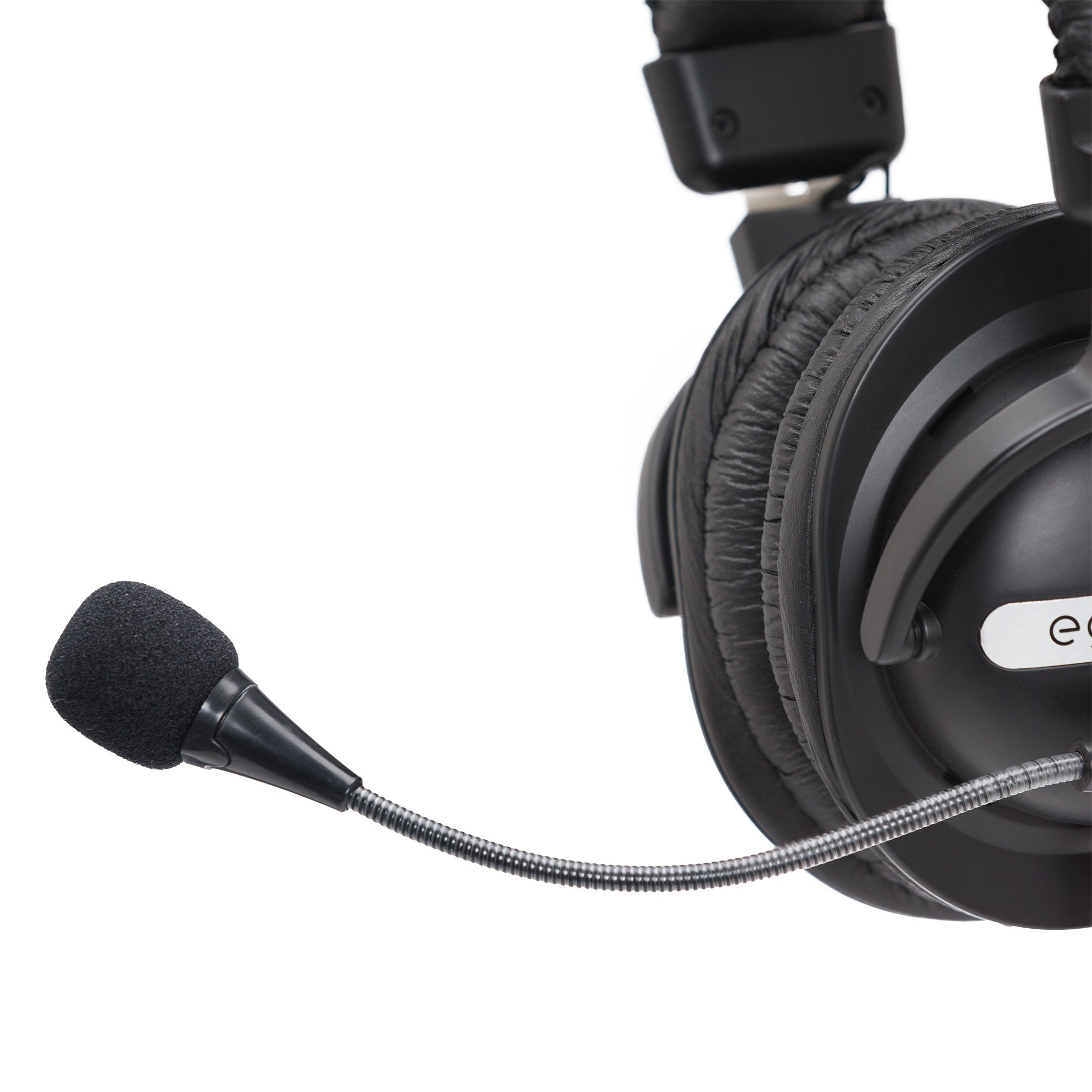 Egghead EGG-IAG-1001TRRS-SO-10 Stereo Headset with Boom Microphone - 10 Pack Black for Call Centers, Gaming & Online Meetings