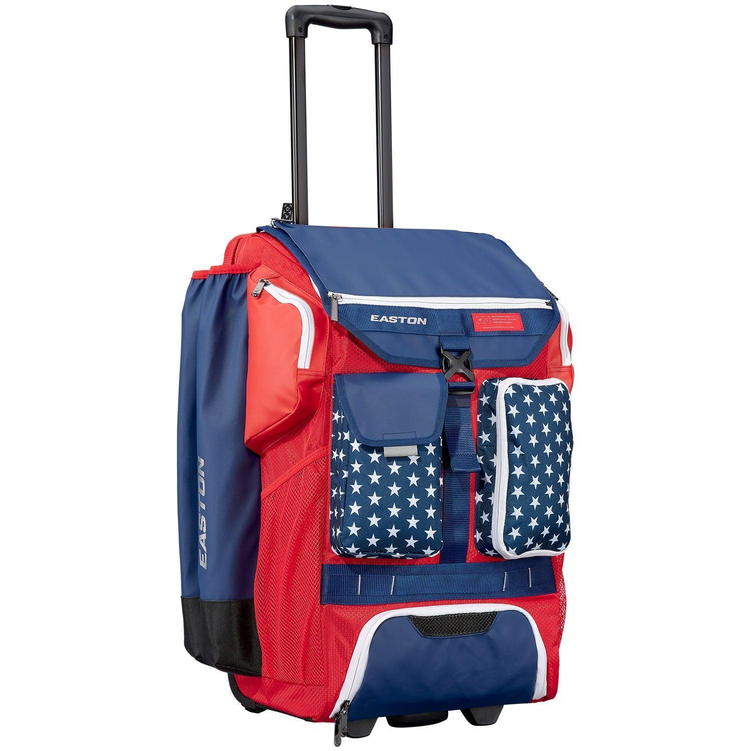 Easton Five Tool Phenom Wheeled Baseball Bag - Durable Rolling Gear for Baseball Players (Multiple Colors) - Perfect for Travel, Practice & Games
