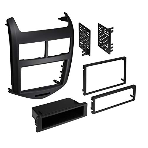 2012-2016 Chevrolet Sonic Car Stereo Installation Kit - Double DIN or Single DIN Radio Dash Mounting Bracket for Aftermarket Head Unit - Perfect for Upgrading Audio System in Sedan & Hatchback Models