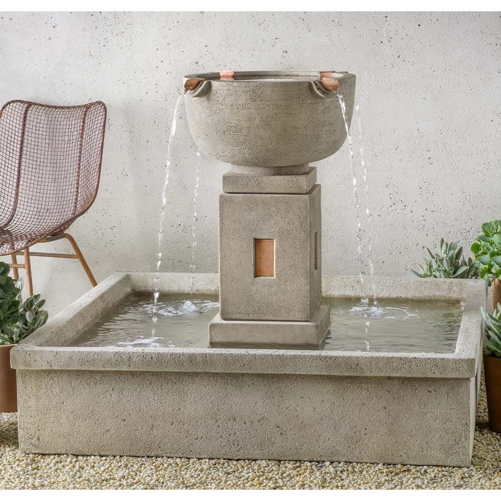 Campania International Edo Fountain - Classic Outdoor Garden Water Fountain for Patio, Yard, and Landscape Decor | Perfect for Backyard, Garden, and Outdoor Living Spaces