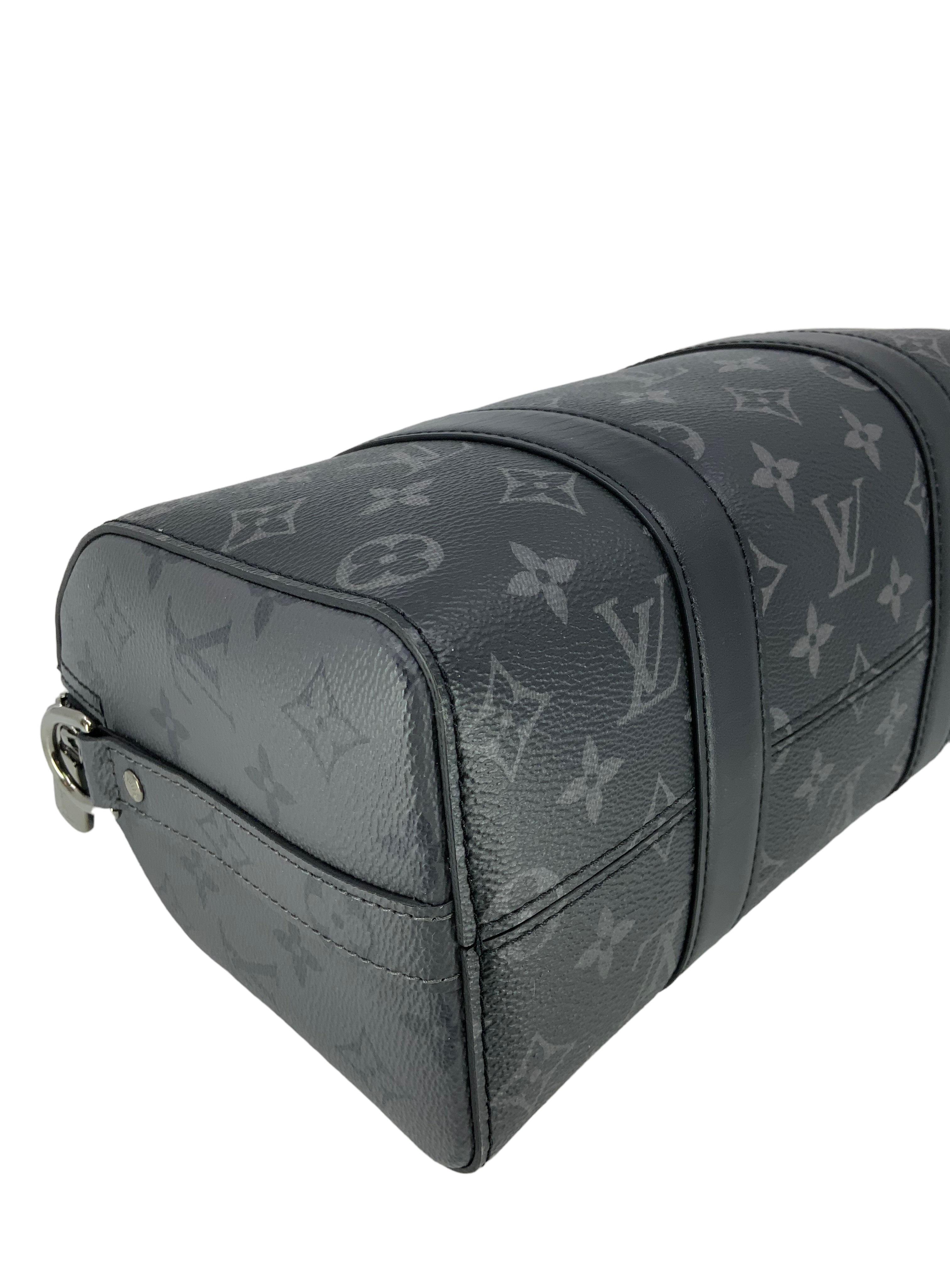 Louis Vuitton Monogram Eclipse Canvas City Keepall Bag - Stylish Travel Duffel for Men & Women | Perfect for Weekend Getaways & Business Trips