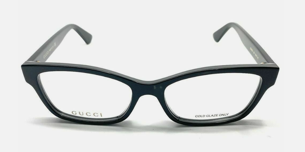 Gucci GG0635O 001 Black Rectangle Women's Eyeglasses - Stylish Designer Glasses for Women, UV Protection & Lightweight Frame | Perfect for Work, Driving & Everyday Fashion