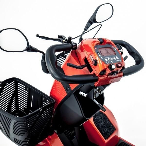 FreeRider USA FR1 4 Wheel Heavy Duty Mobility Scooter for Adults - 500 lbs Weight Capacity - Electric Powered Wheelchair for Indoor & Outdoor Use - Ideal for Shopping, Travel, and Daily Mobility Assistance