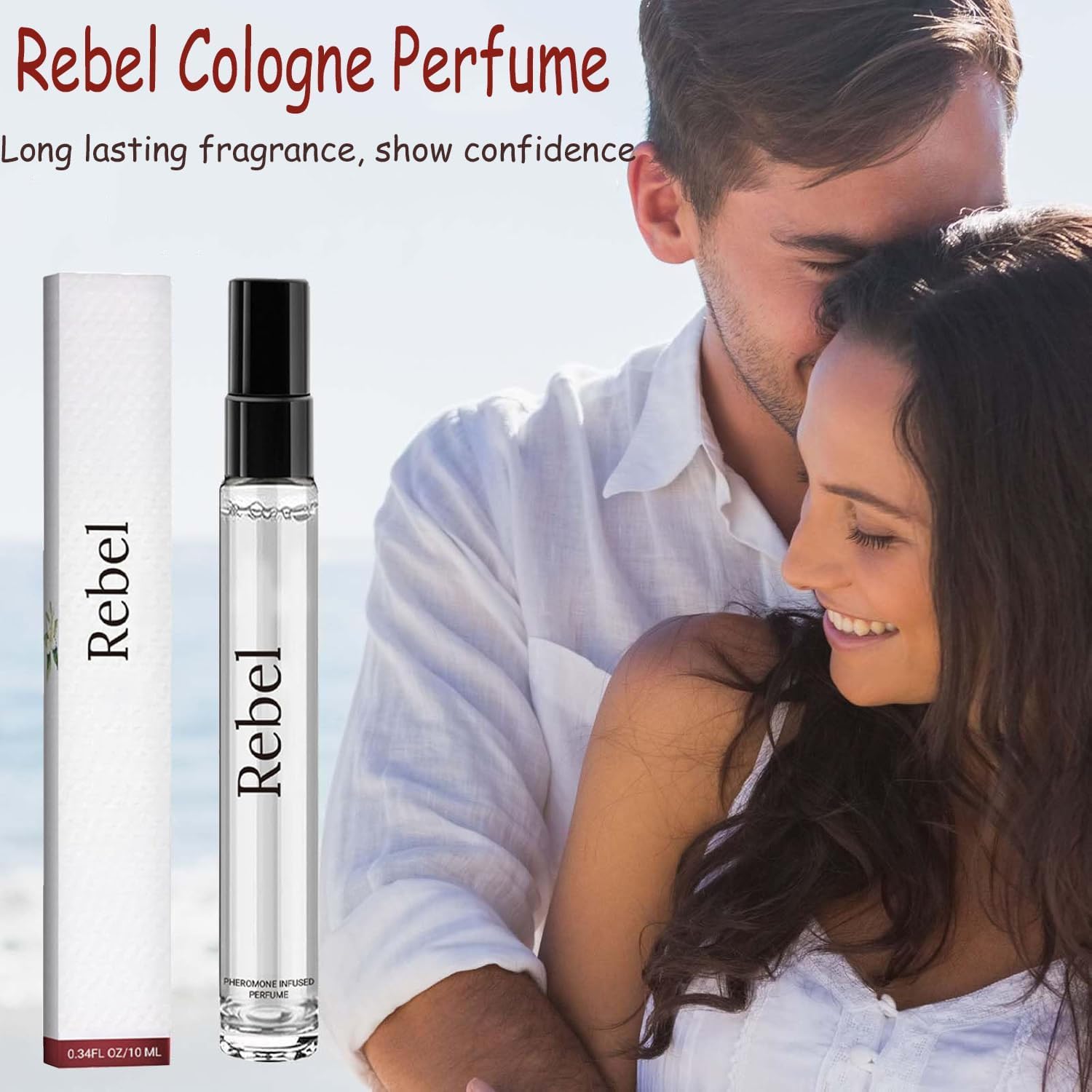 Rebel Pheromone Cologne for Men - Long Lasting Fragrance by Alloura (2PCS) | Attract Confidence & Enhance Charisma | Perfect for Dates, Nightlife & Special Occasions