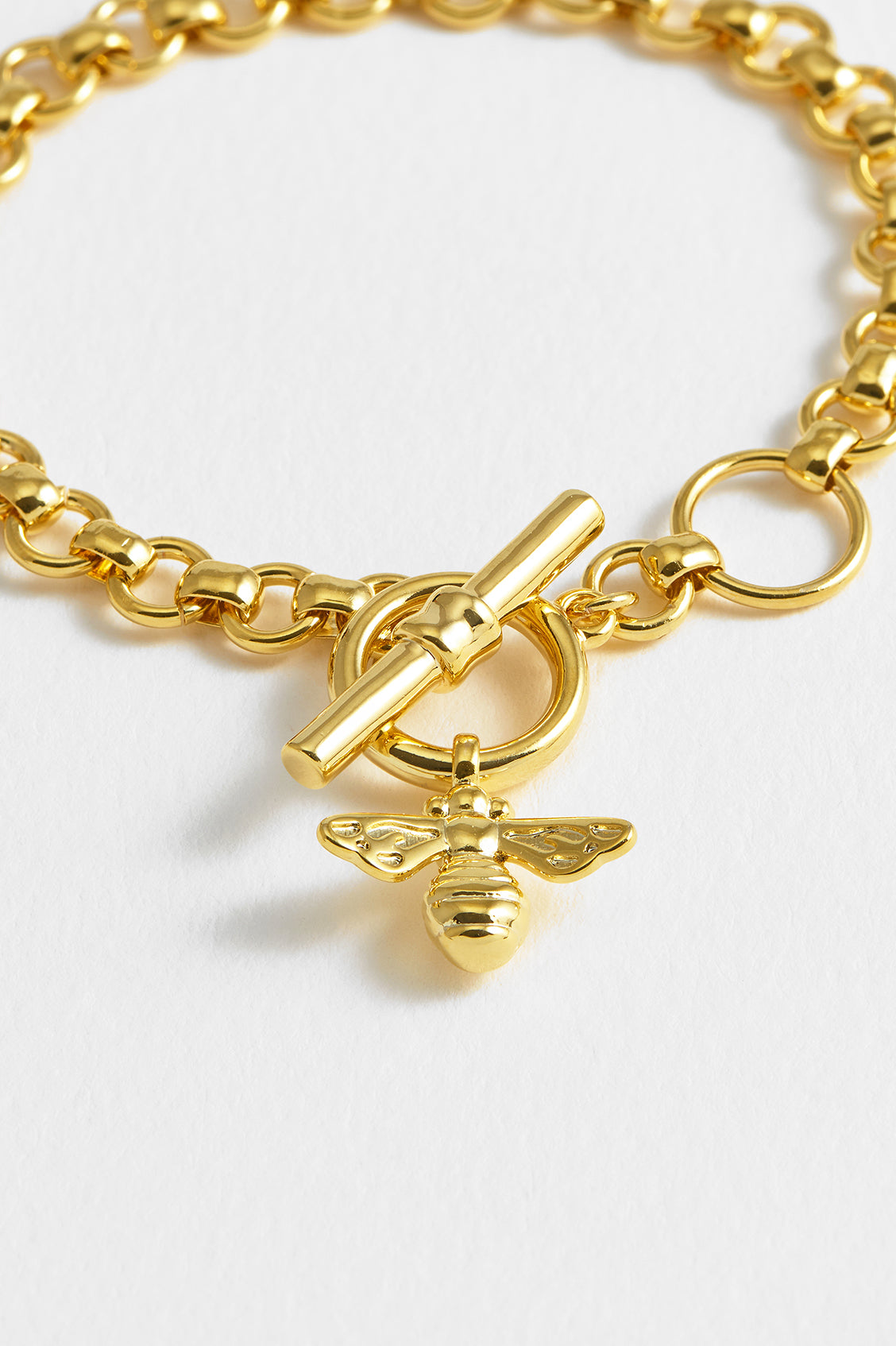 Bumble Bee T Bar Bracelet for Women - Elegant Gold Bee Charm Adjustable Bangle - Perfect for Casual Wear, Parties & Gifts