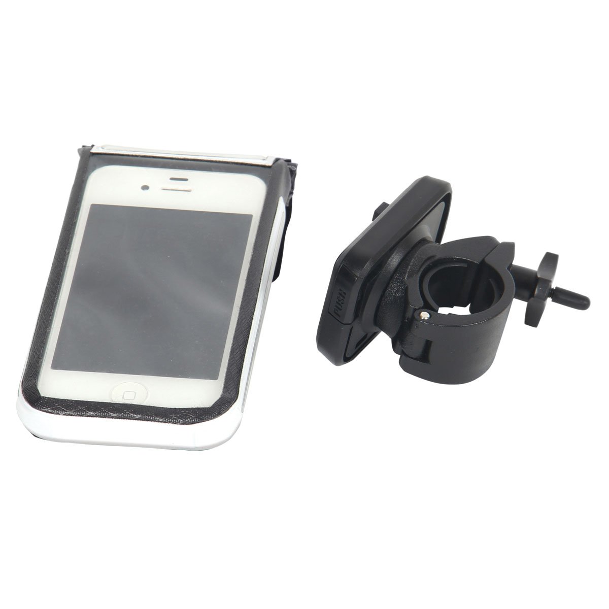 Swagman Venue SX iPhone Cell Phone Holder - Universal Car Mount for iPhone 14/13/12/11/X/8/7 - Secure & Adjustable Phone Stand for Driving, Office & Home Use (Black)