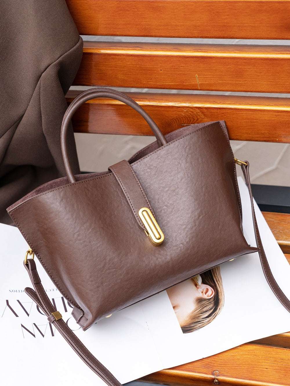 Stylish Genuine Leather Handbag for Women - Trendy Crossbody & Shoulder Bag - Perfect for Work, Travel & Everyday Use