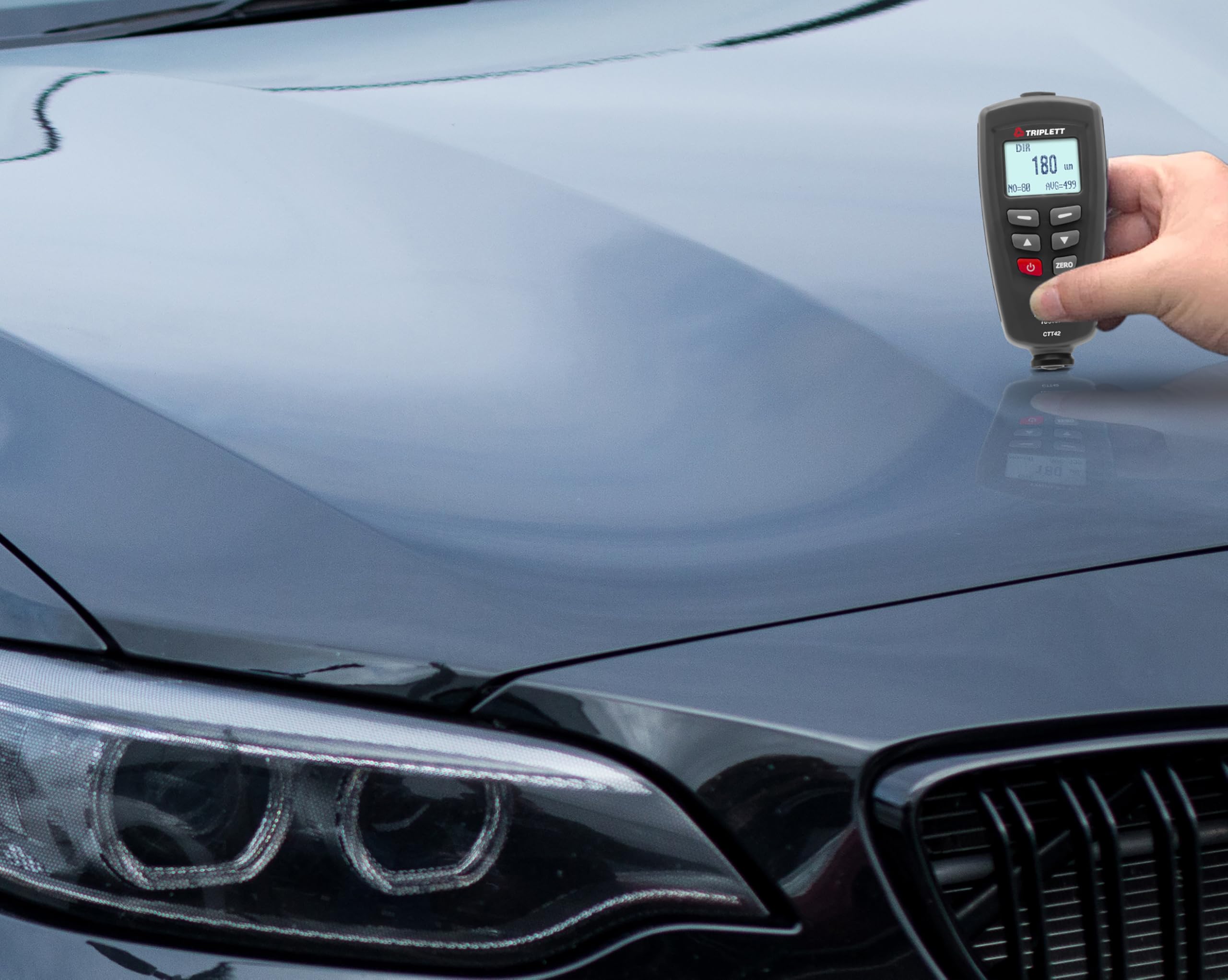 Triplett CTT42 Digital Coating Thickness Gauge - Accurate Measurement for Ferrous & Non-Ferrous Metals | Ideal for Automotive, Marine & Industrial Paint Inspection