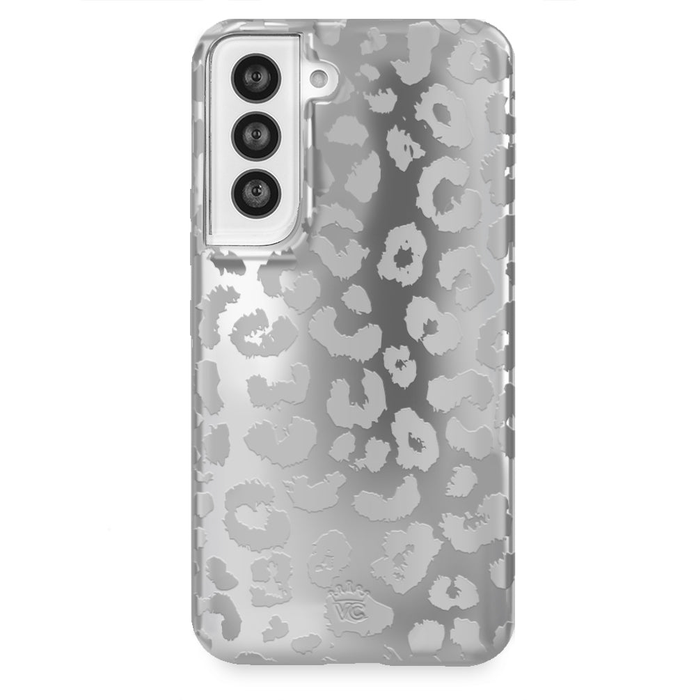 Samsung Phone Case - Chrome Leopard Print Protective Cover for Galaxy S21/S20/Note 20 - Stylish & Durable for Daily Use, Travel & Outdoor Activities