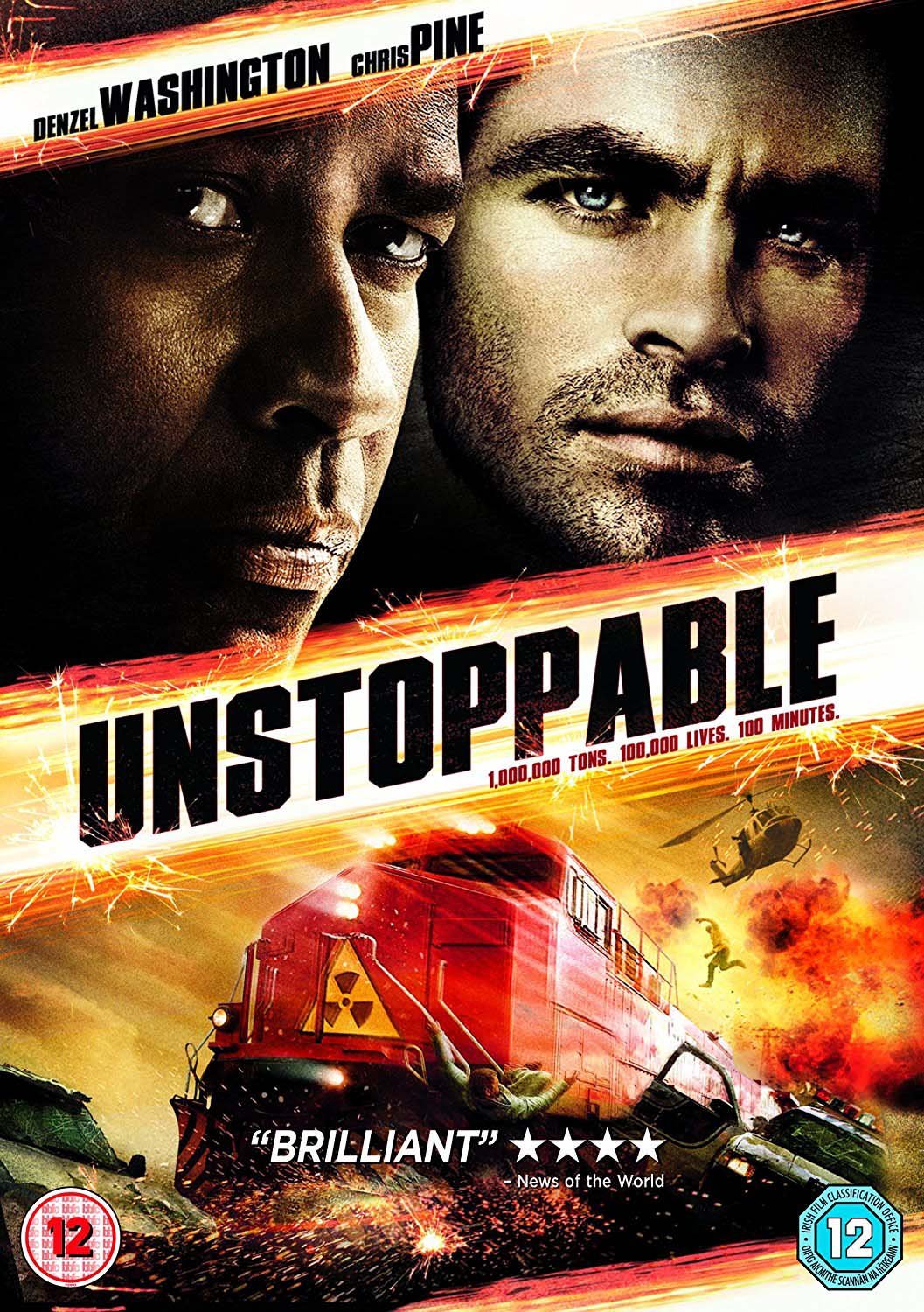 Unstoppable DVD - Action Thriller Movie Starring Denzel Washington | Perfect for Movie Nights & Home Entertainment Collections