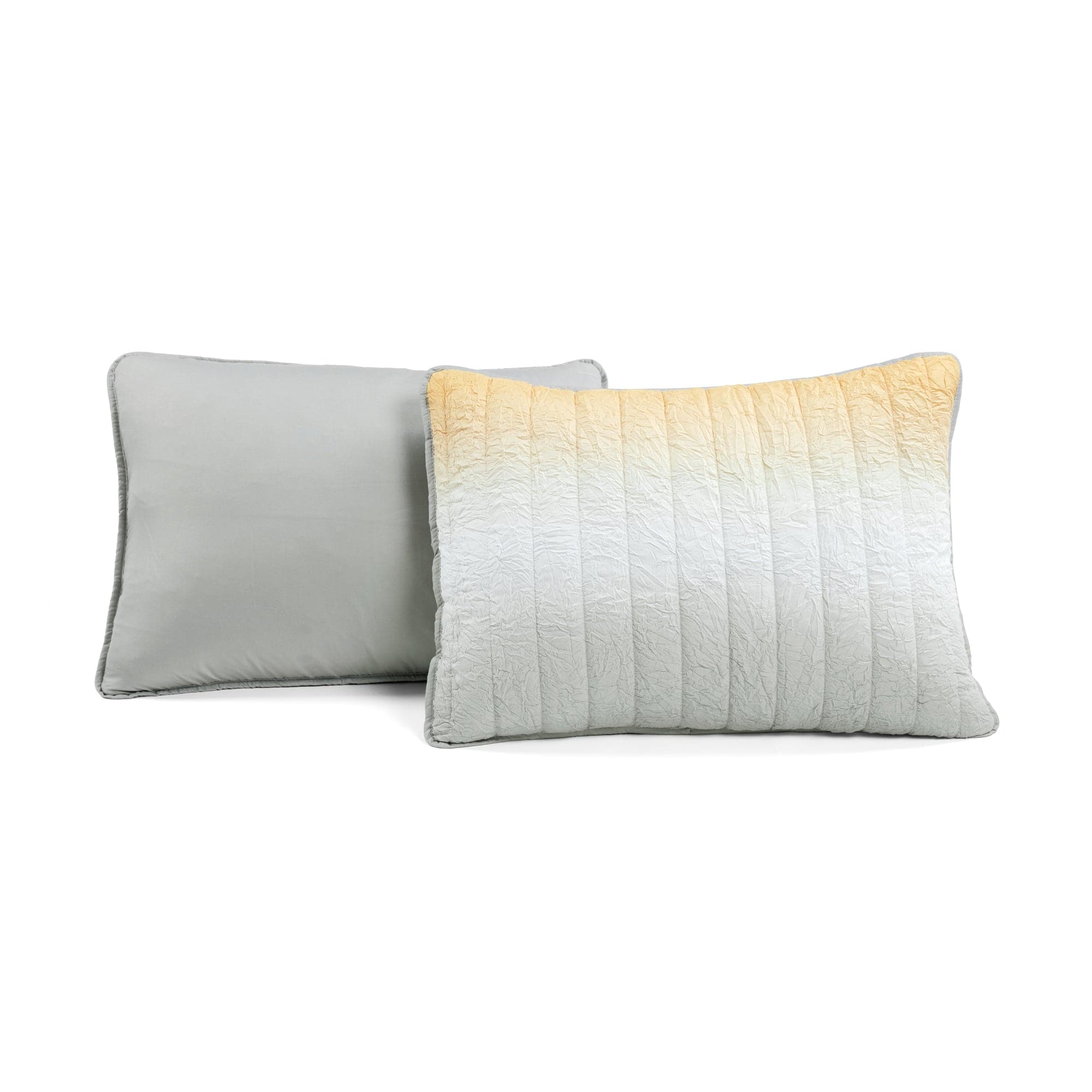 Crinkle Ombre Oversized Quilt 3-Piece Set - Soft Textured Bedding for Master Bedroom, Guest Room & Cozy Home Decor