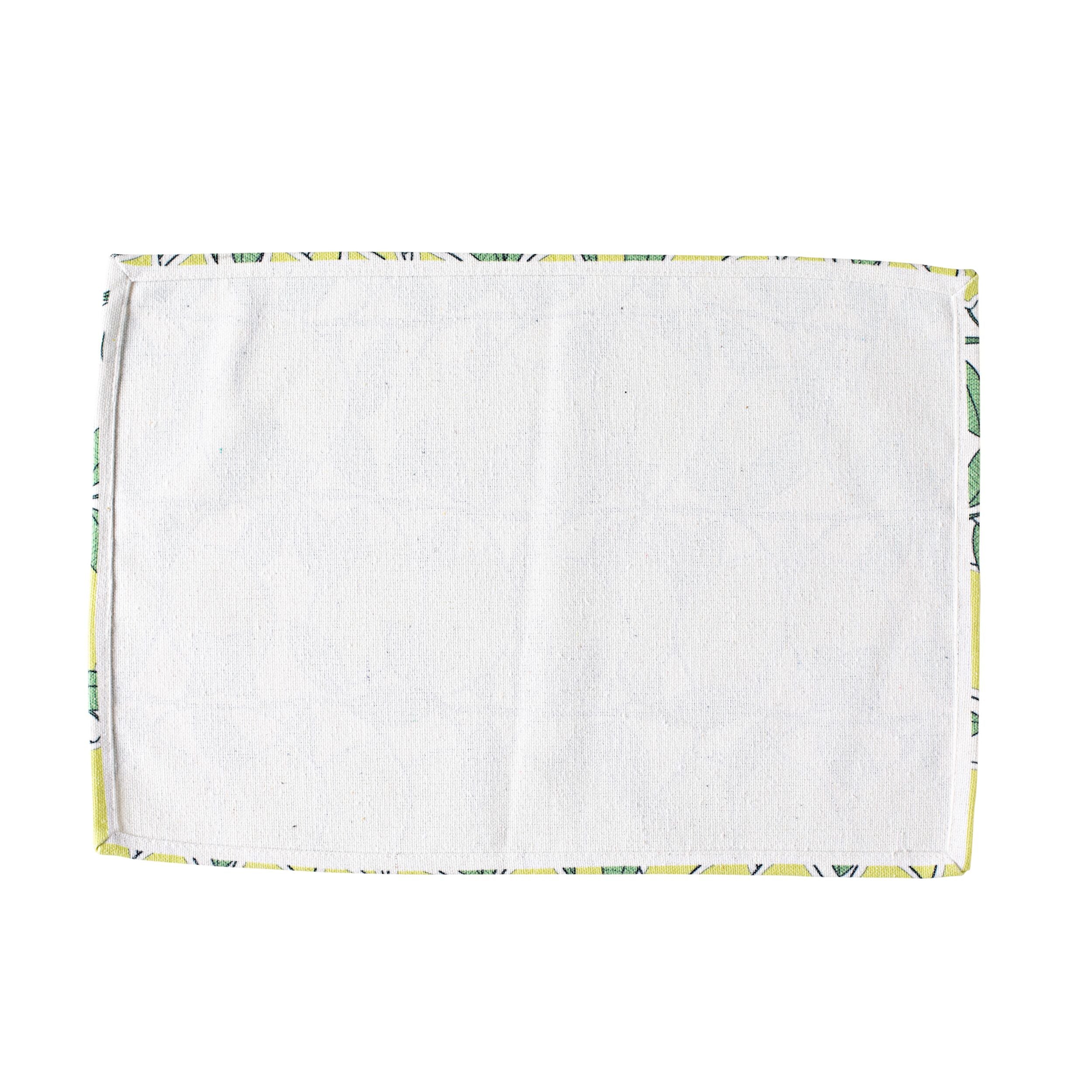 Premium Aruba Lemon Print Placemat 33x48cm - Waterproof & Heat-Resistant Dining Table Decor for Kitchen, Party, and Outdoor Picnic Use