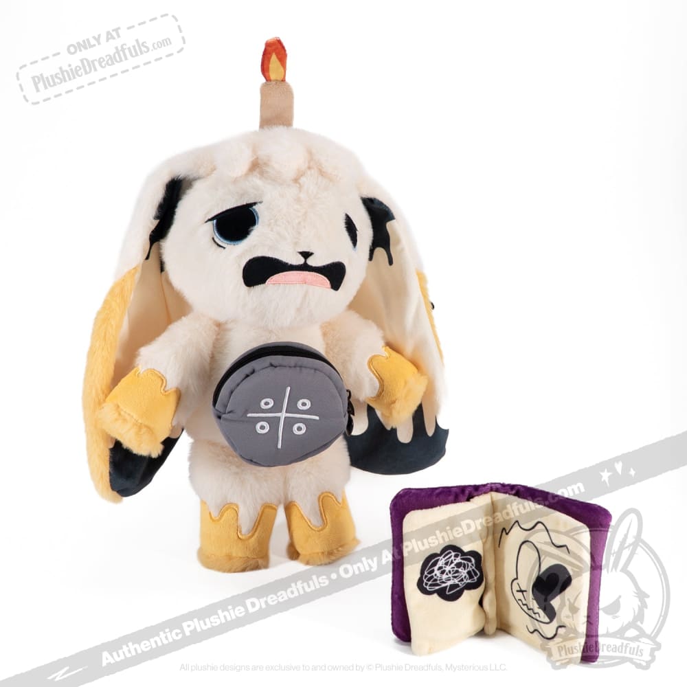 Plushie Dreadfuls Burnout Rabbit - Soft Stuffed Animal Toy for Stress Relief, Anxiety Comfort & Emotional Support | Perfect for Therapy, Bedroom Decor & Gift Giving