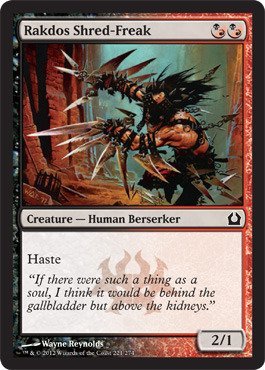 Magic: The Gathering - Rakdos Shred-Freak (221) - Return to Ravnica Trading Card - Perfect for MTG Deck Building & Collectors - Play in Casual & Competitive Games