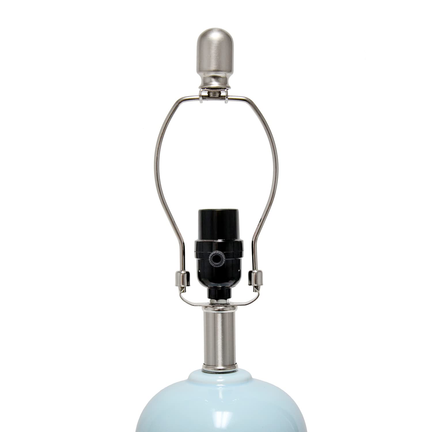 Modern Dual Orb Table Lamp with Fabric Shade - 13