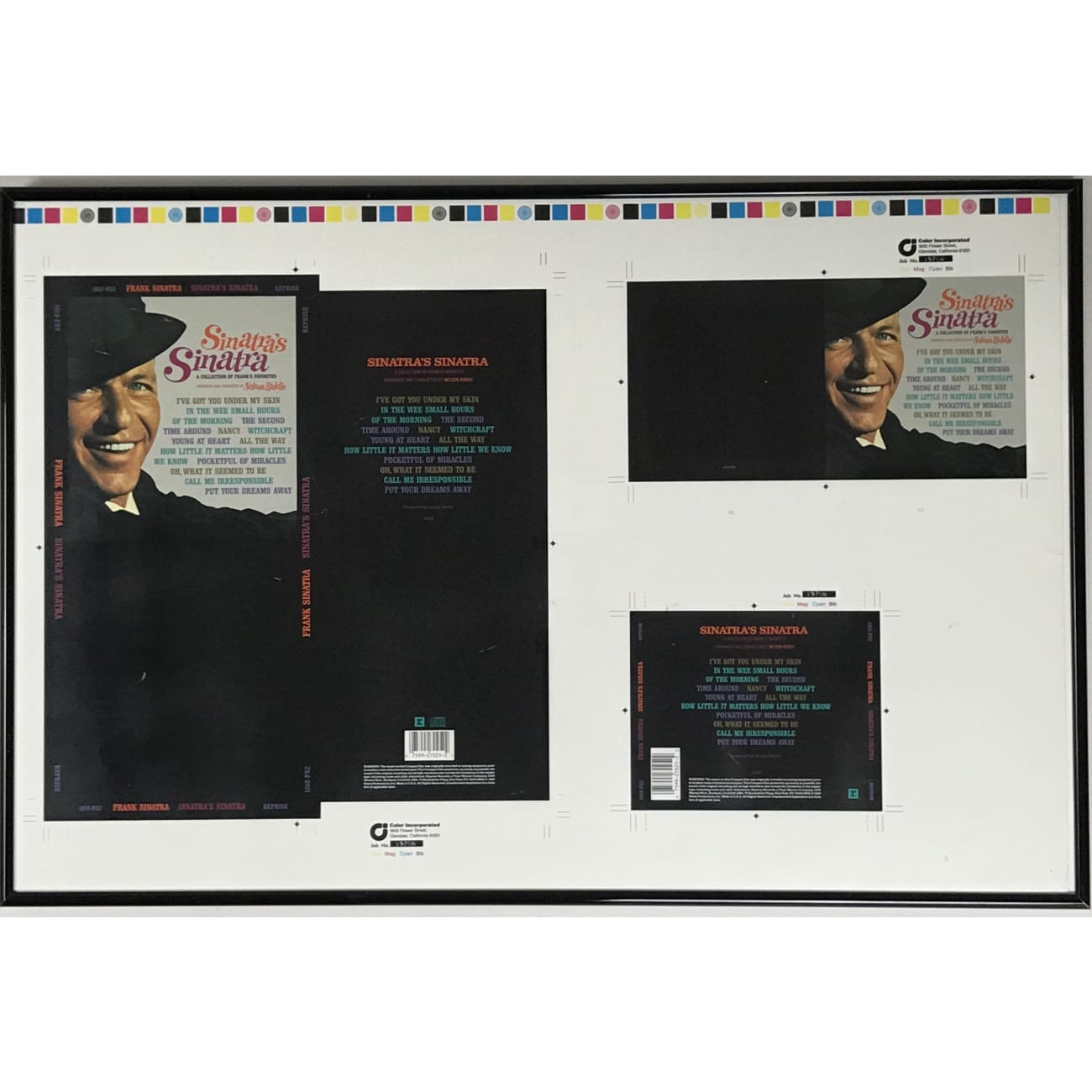 Frank Sinatra's Sinatra Album Art Proof - Vintage Vinyl Collectible for Music Lovers & Home Decor