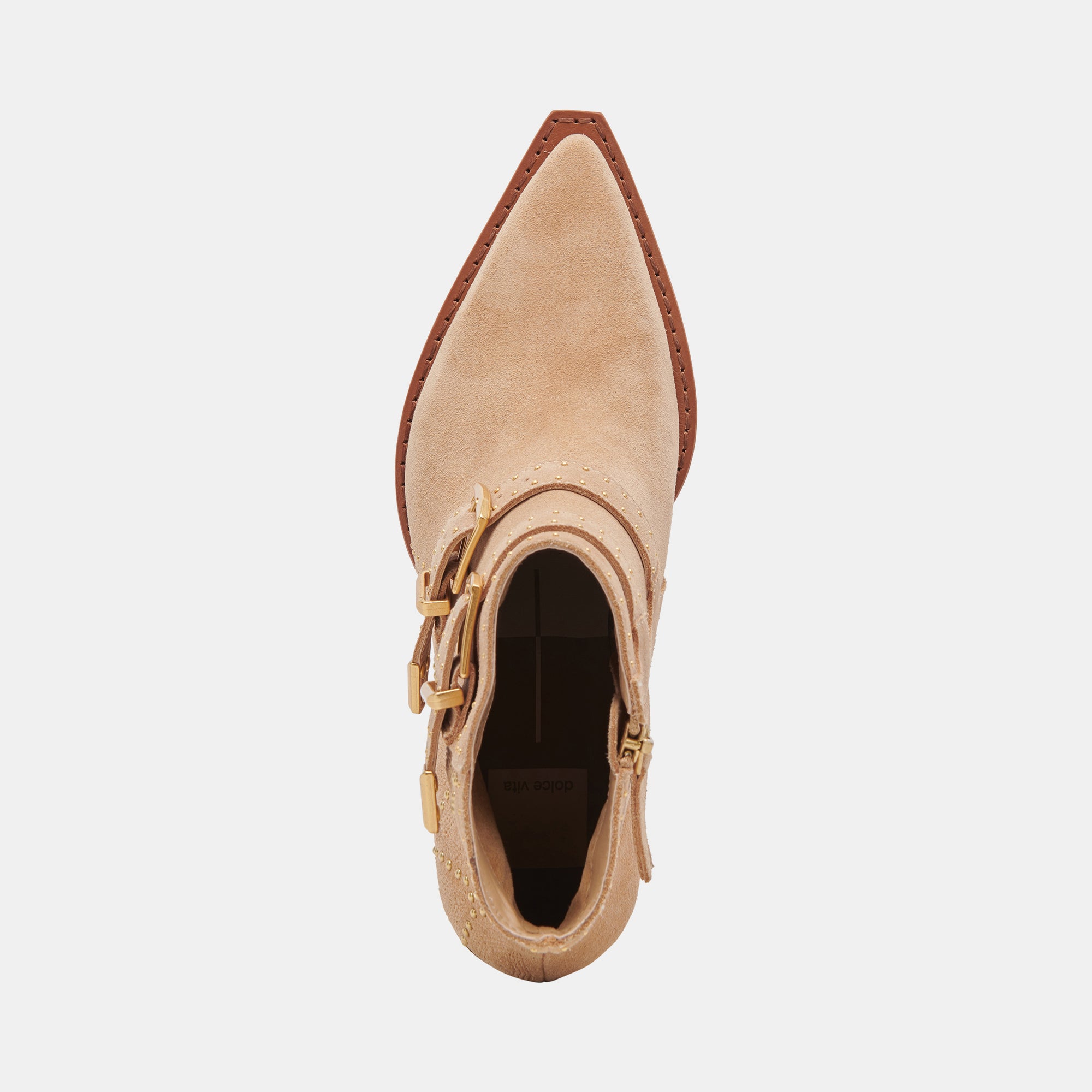 RONNIE BOOTIES CAMEL SUEDE - Women's Ankle Boots, Comfortable & Stylish Suede Booties for Fall/Winter Fashion, Perfect for Office, Dating & Casual Outings