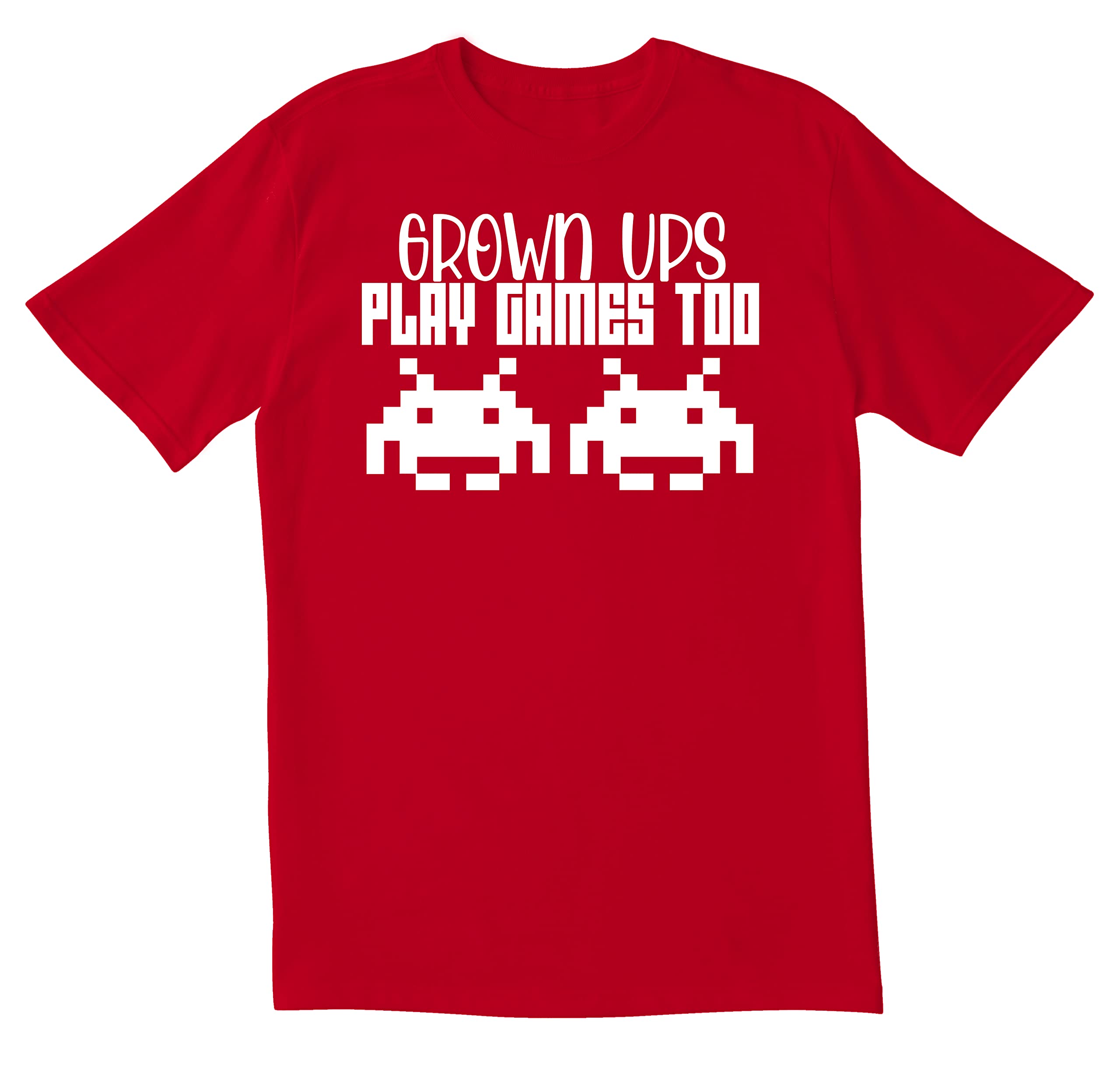 Funny Sarcastic Men's Play Games Too Novelty T-Shirt - Perfect for Gaming Nights & Casual Outings