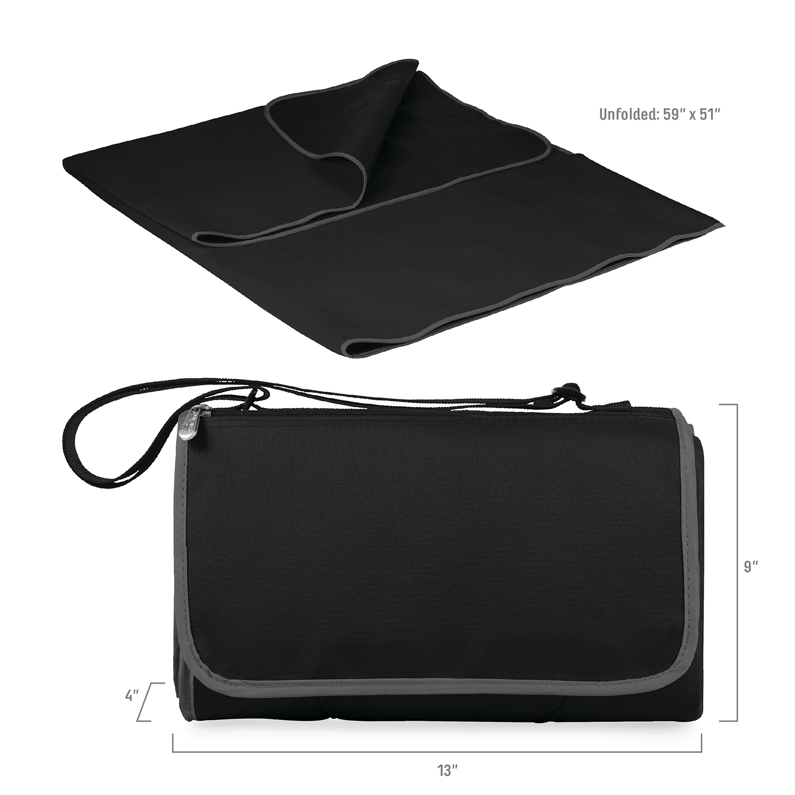 PICNIC TIME NHL Blanket Tote - Waterproof Outdoor Picnic Blanket, Portable Beach Blanket for Camping, Tailgating, Concerts - Perfect for Sports Fans & Outdoor Activities