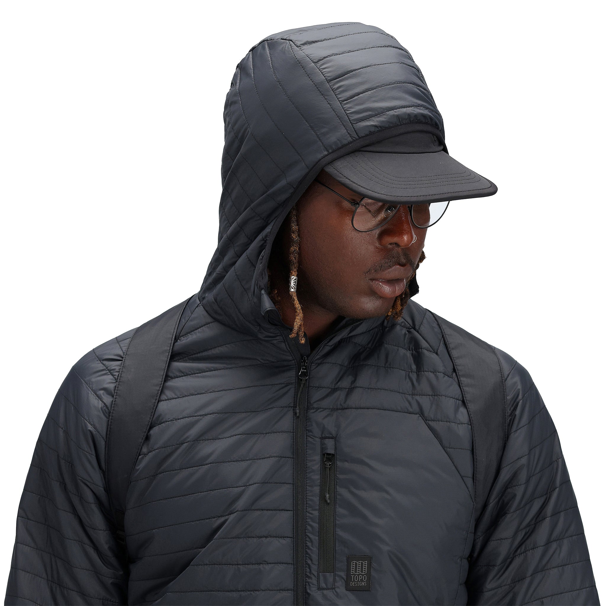 Global Puffer Hoodie for Men - Lightweight Winter Jacket with Hood - Perfect for Outdoor Activities & Casual Wear