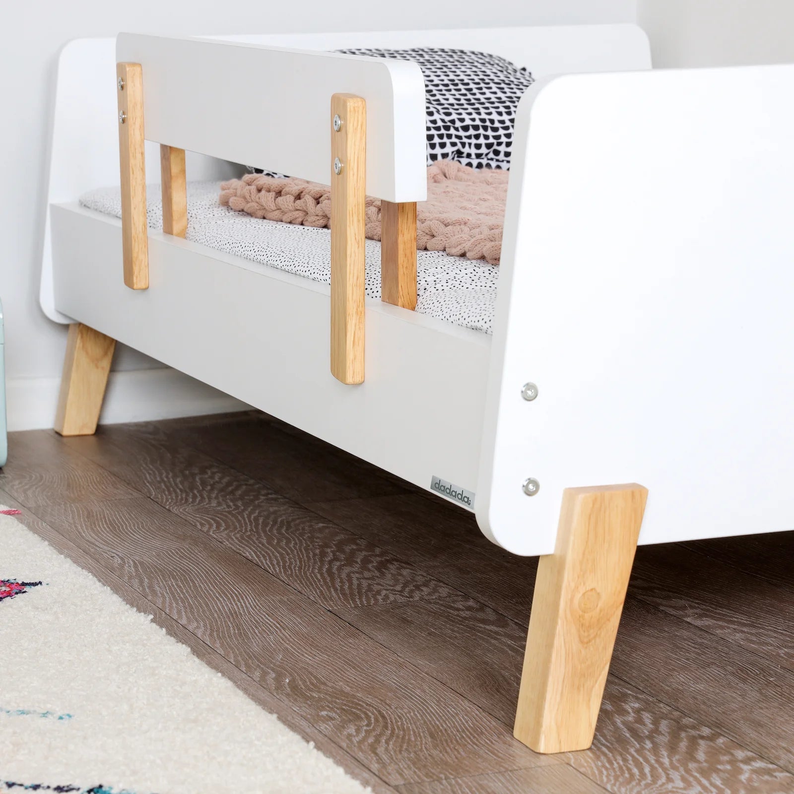 Muse Toddler Bed - Safe & Comfortable Kids Bed for Boys & Girls - Perfect for Nursery, Bedroom & Daycare Use