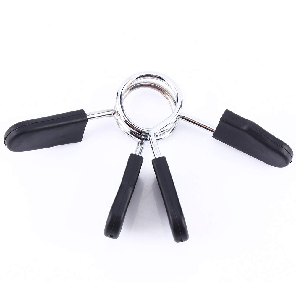 Shanrya Barbell Spring Lock Clamp - Lightweight Dumbbell Collar for Home Gym Equipment - Easy to Use & Comfortable Grip - Perfect for Weightlifting, Strength Training & Fitness Workouts