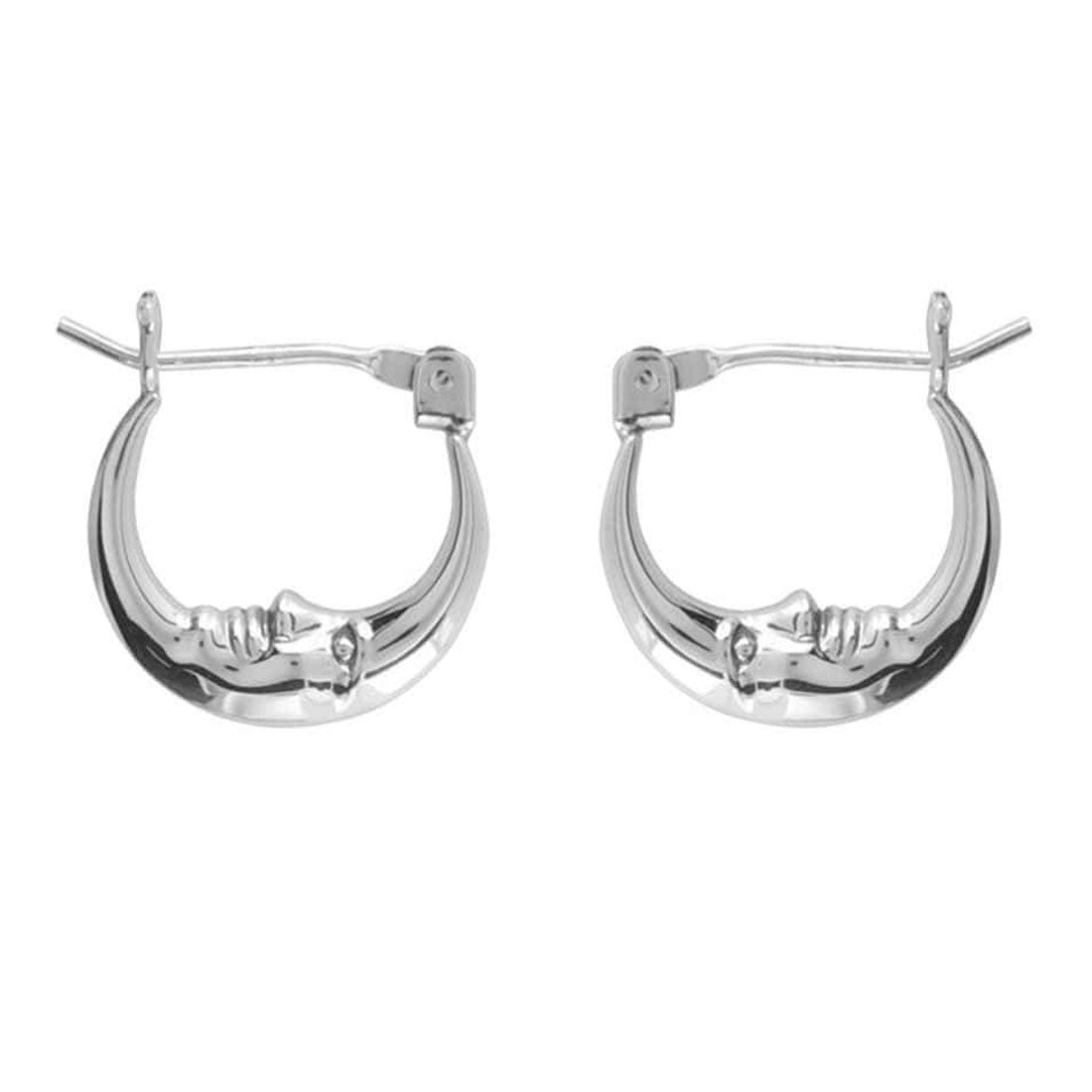 Sleepy Moon Hoops - Dainty Gold Hoop Earrings for Women | Minimalist Boho Jewelry for Everyday Wear & Special Occasions