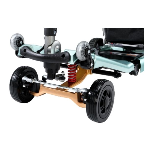 FreeRider USA Luggie Super Plus 4 Mobility Scooter - Lightweight Folding Electric Scooter for Adults & Seniors - Perfect for Travel, Shopping & Outdoor Adventures