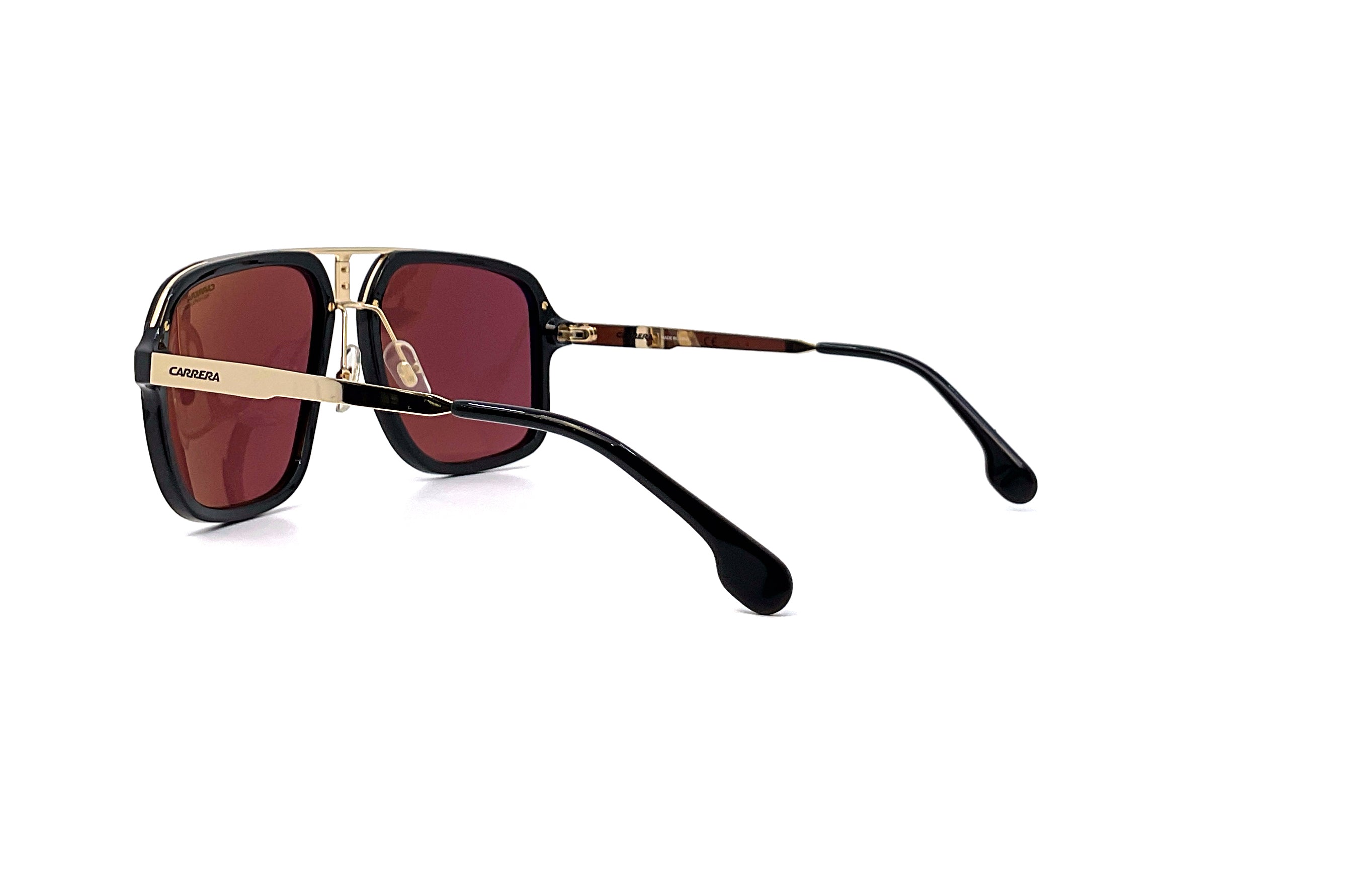 Carrera 1004/S Black Gold Sunglasses - Polarized UV Protection Aviator Sunglasses for Men & Women - Perfect for Driving, Outdoor Sports & Fashion