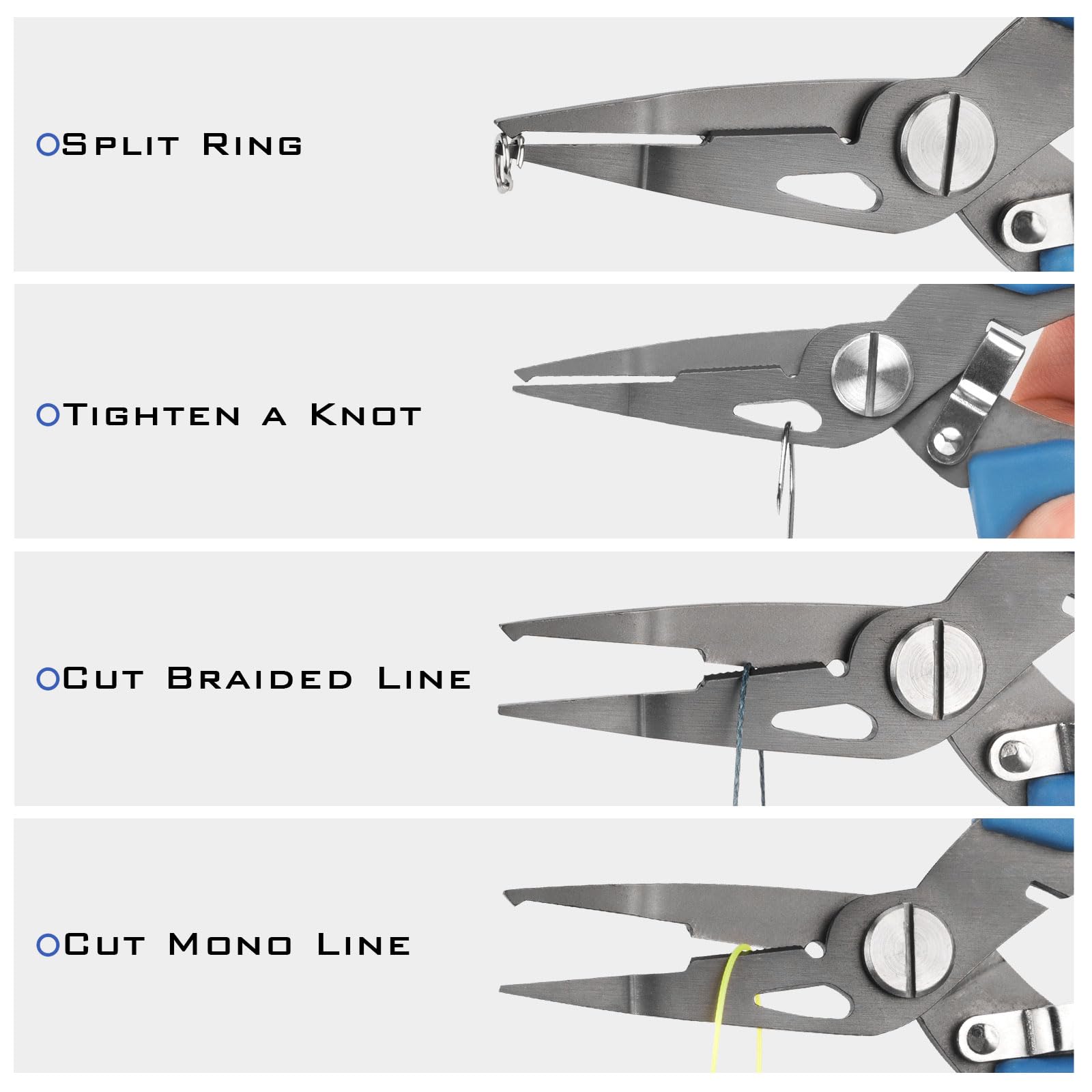 KastKing Intimidator Fishing Pliers - Corrosion Resistant Polymer Coated Fishing Tool with Tungsten Carbide Cutters for Saltwater Fishing | Perfect for Anglers, Boat Fishing & Offshore Adventures