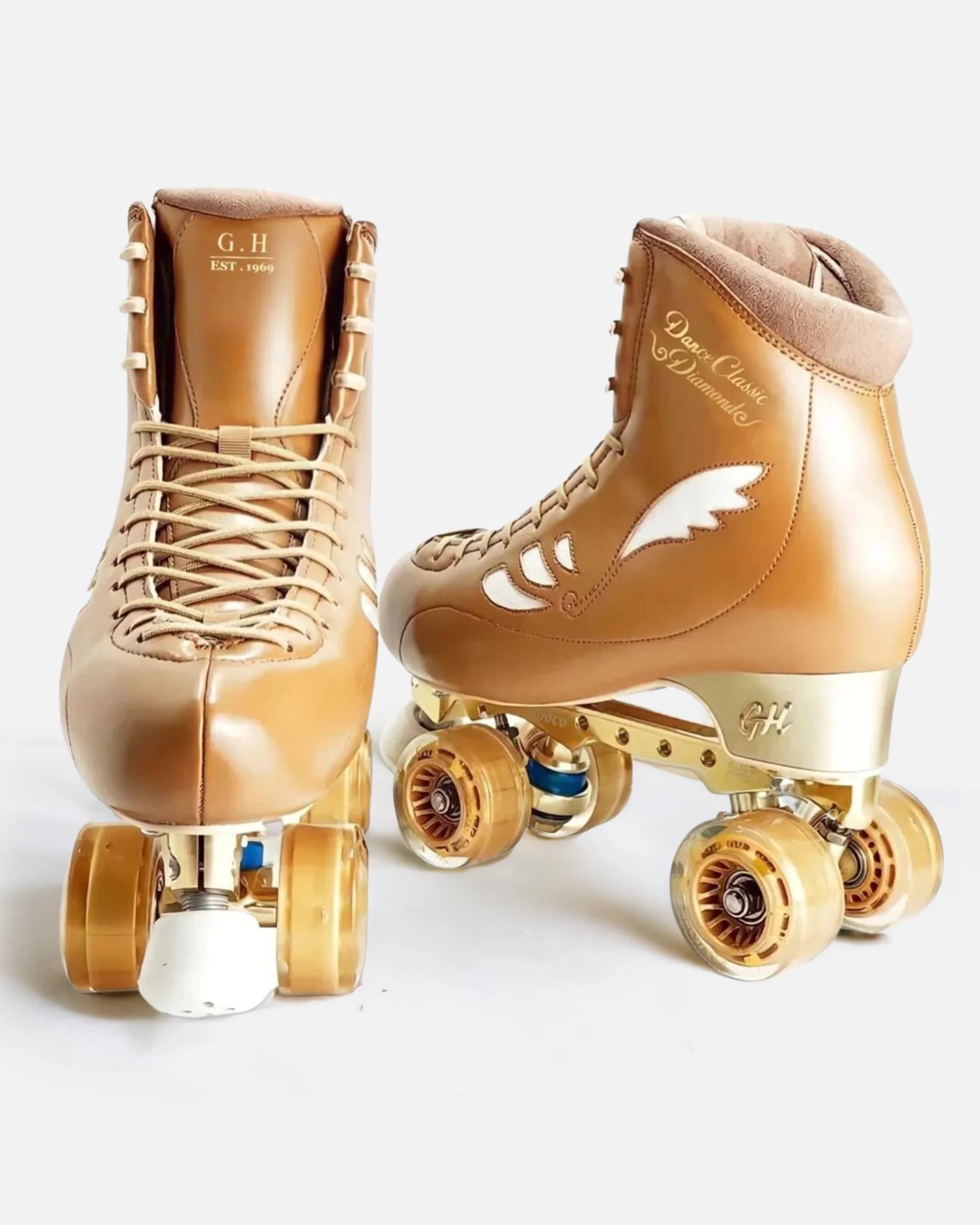 GH Dance Classic Diamond Quad Roller Skates - Vanguard or Jaboco Frame - Perfect for Roller Derby, Artistic Skating & Outdoor Fun