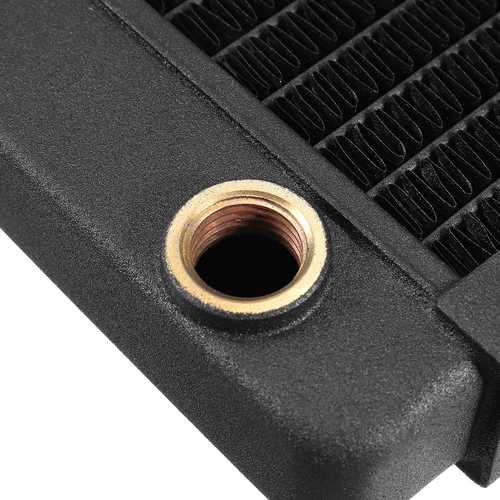 240mm Copper PC Water Cooling Radiator - High Performance Desktop Computer Liquid Cooling System for Gaming Rigs & Workstations
