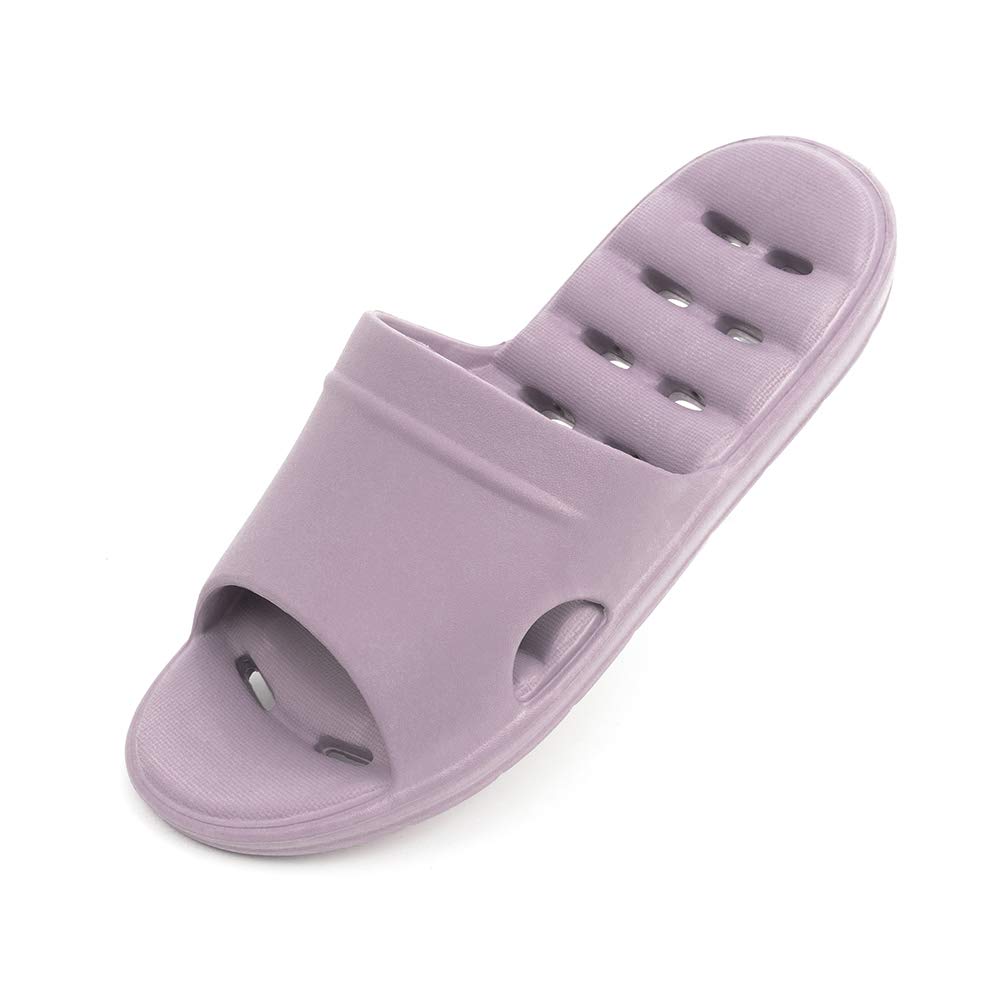 **Luffymomo Women's Non-Slip Shower Sandals with Drainage Holes - Comfortable Bathroom Slippers for Spa, Pool & Home Use**