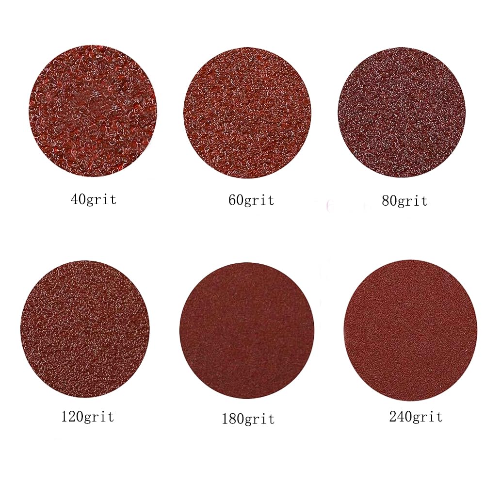 300pcs 80mm Triangular Sandpaper for 3-1/8 Inch Oscillating Multi Tool - 40/60/80/120/180/240 Grit Hook & Loop Sanding Pads - Perfect for Woodworking, Metal Polishing & DIY Home Projects