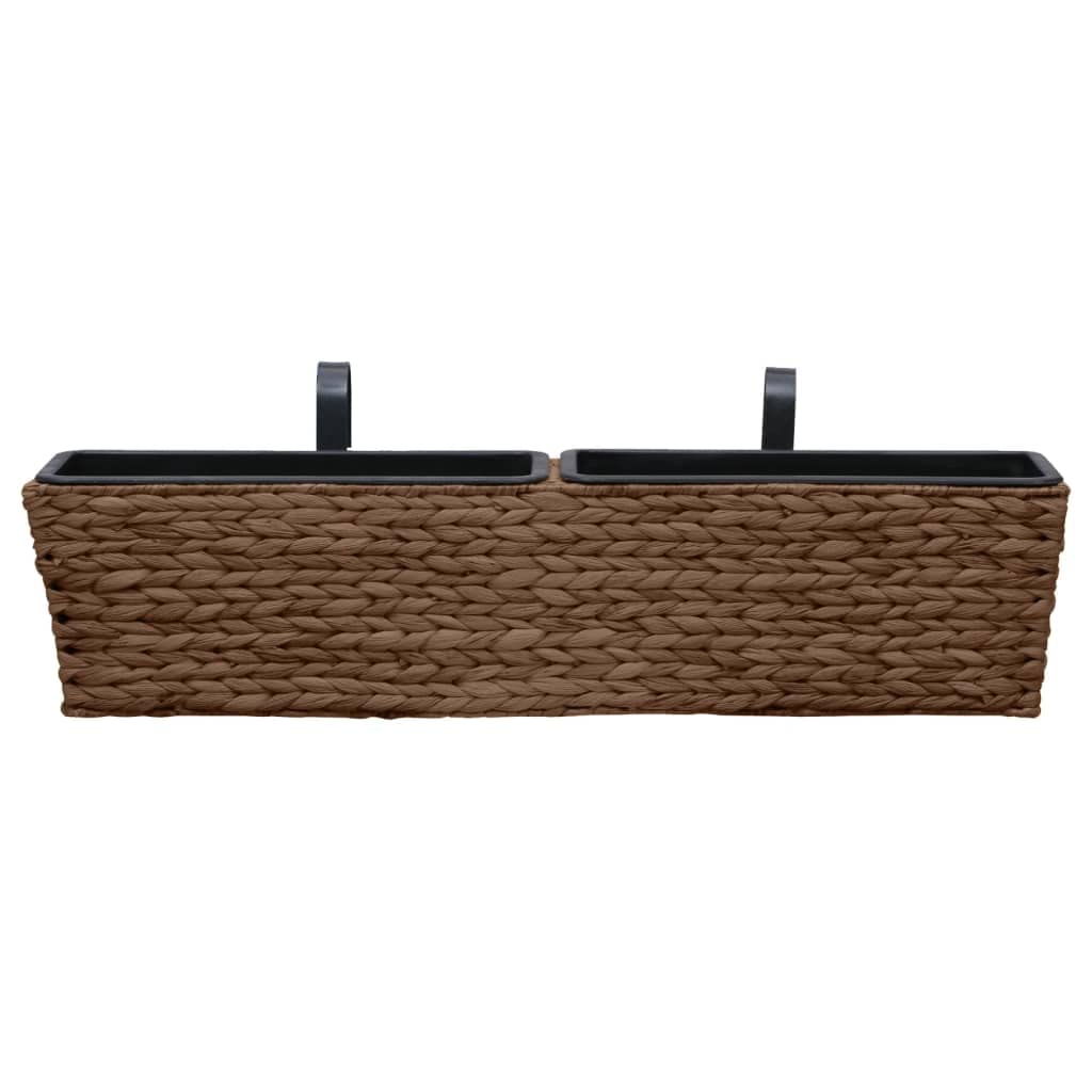 Large Brown Water Hyacinth Planters Set of 2 - 31.5