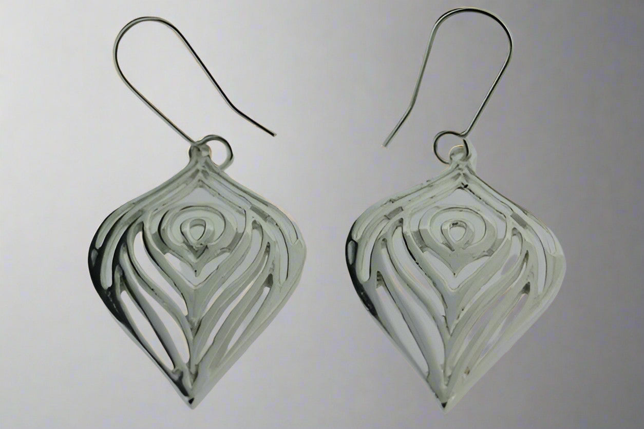 Sterling Silver Layered Bulb Earrings for Women - Elegant Dangle Earrings for Party, Wedding & Everyday Wear