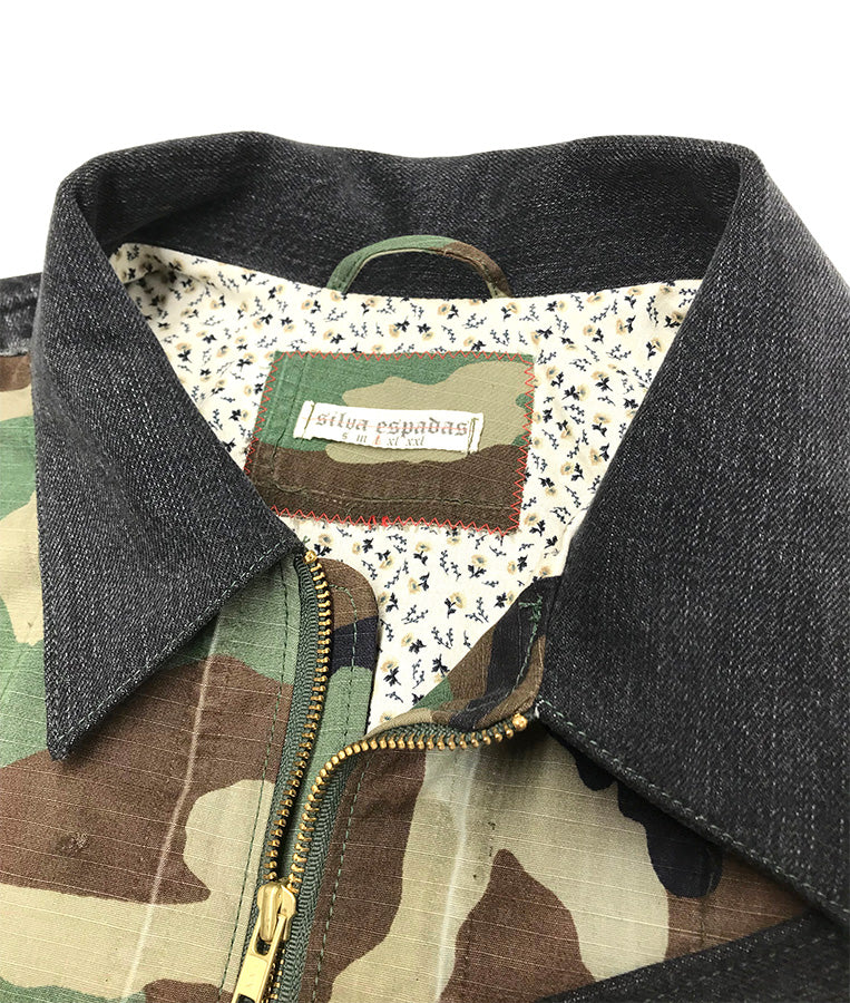 SE4 Camo Denim Jacket for Men - Military Style Tactical Jacket with Multiple Pockets | Outdoor Adventure, Hunting & Casual Wear