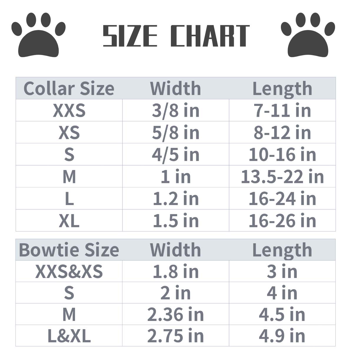Lionet Paws Dog Collar with Bow Tie - Soft Comfortable Adjustable Pet Collar with Metal Buckle for X-Large Dogs (16-26 Inches Neck Size) - Perfect for Daily Walks, Grooming, and Special Occasions