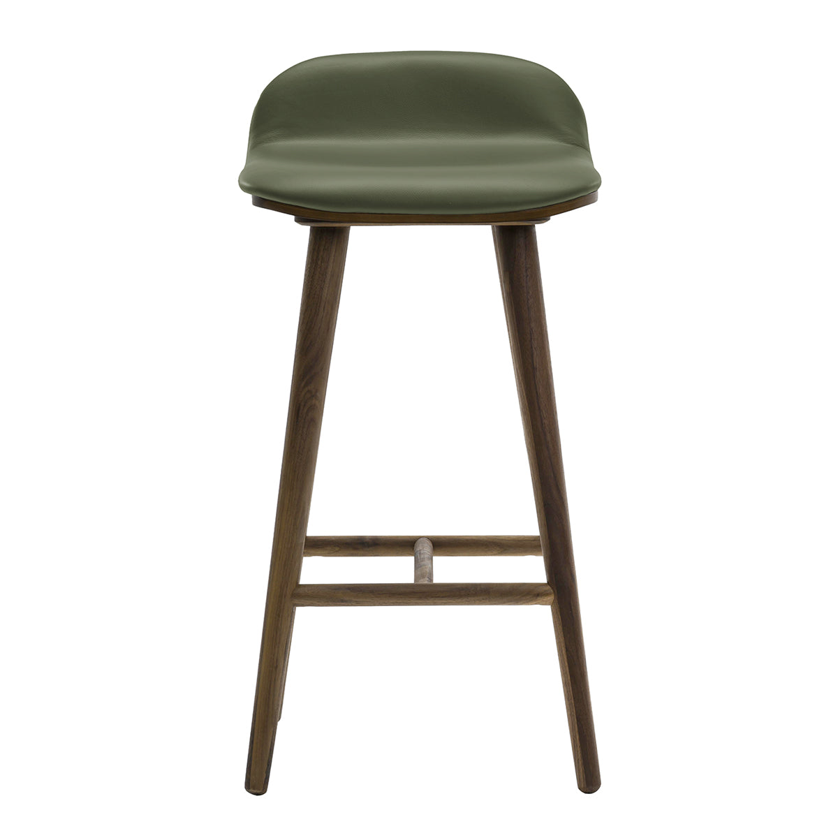 Premium Leather Bar Stool - Adjustable Height Modern Counter Stool with Backrest - Perfect for Kitchen Island, Home Bar & Dining Room Decor