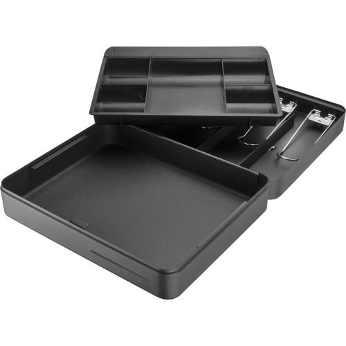 Barska CB13052 12 Standard Fold Out Cash Box with Key Lock - Secure Money Storage for Small Business, Home Office, and Retail Use